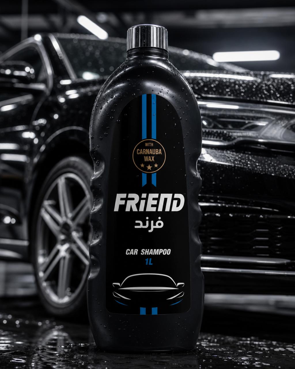 فرند شامبو سيارات مع شمع 1لتر