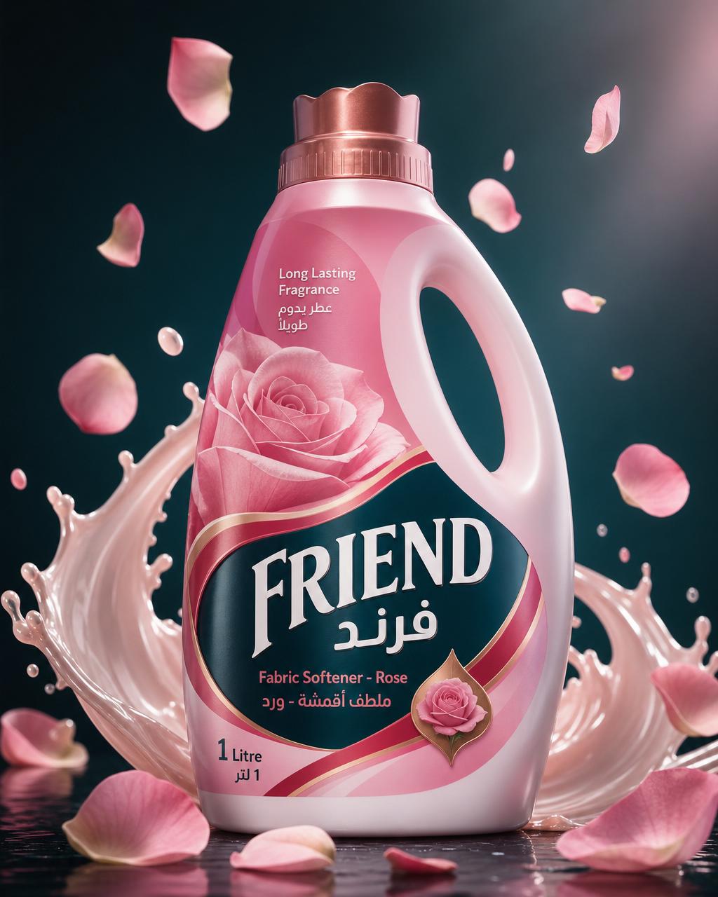 فرند ملطّف أقمشة برائحة الورد 1 لتر